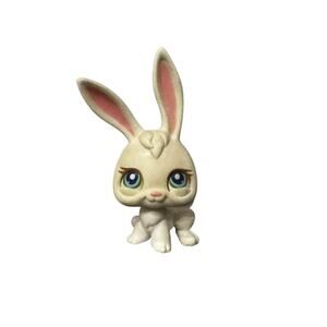BUNNY RABBIT #3 White Authentic Littlest Pet Shop - Hasbro LPS